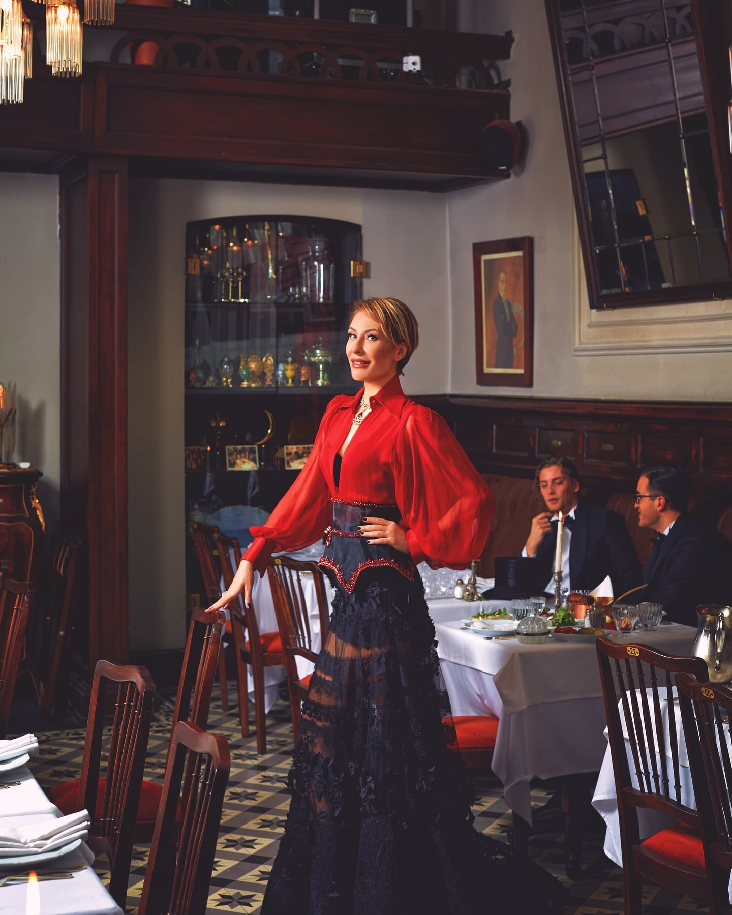 1924 Istanbul: the dining room and table setting