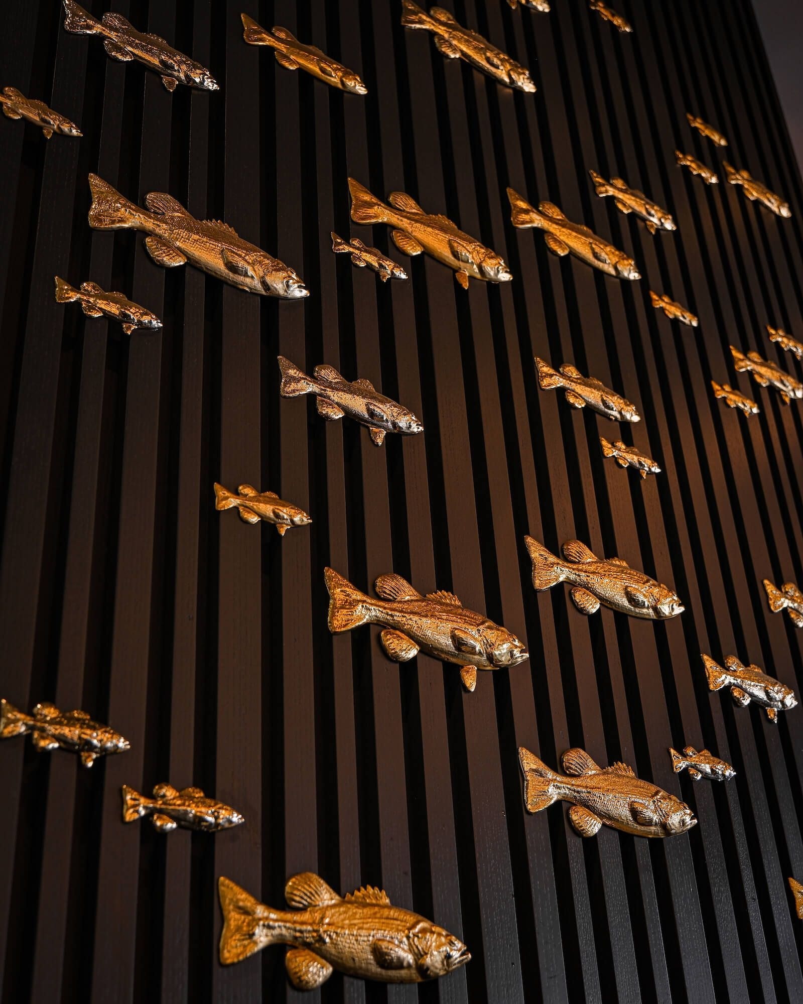 The dining room and atmosphere at Adella Seafood