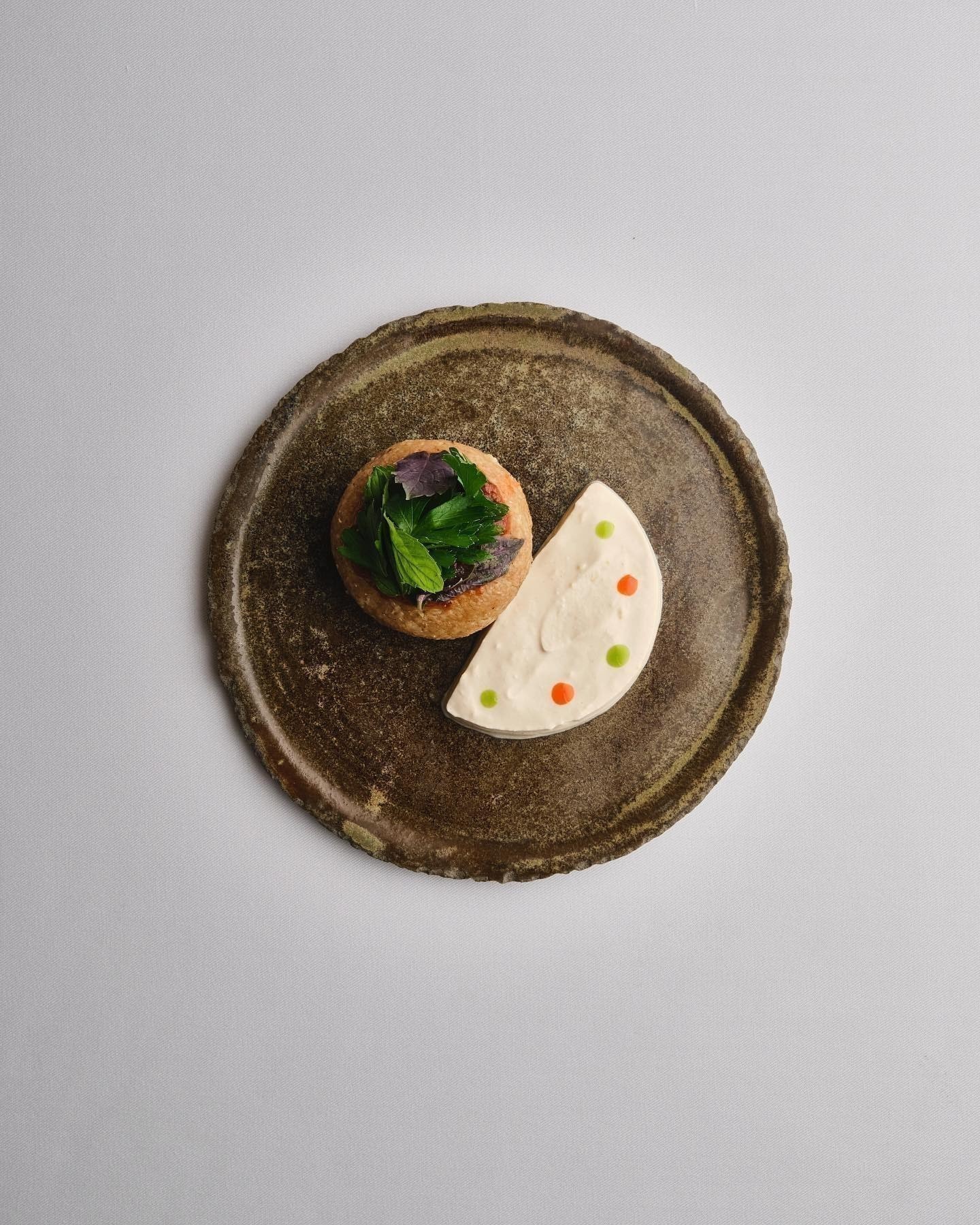 A carefully presented dish from Aheste