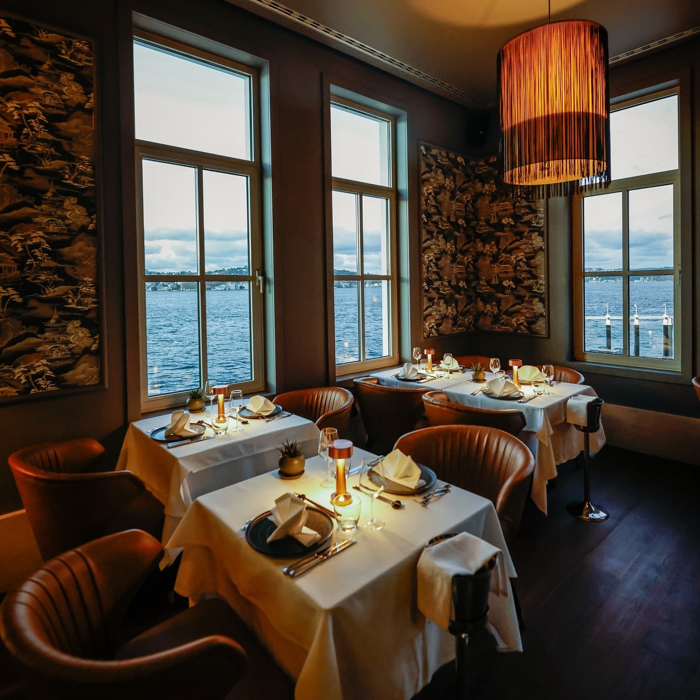 A'jia Restaurant: açık hava yemek alanı