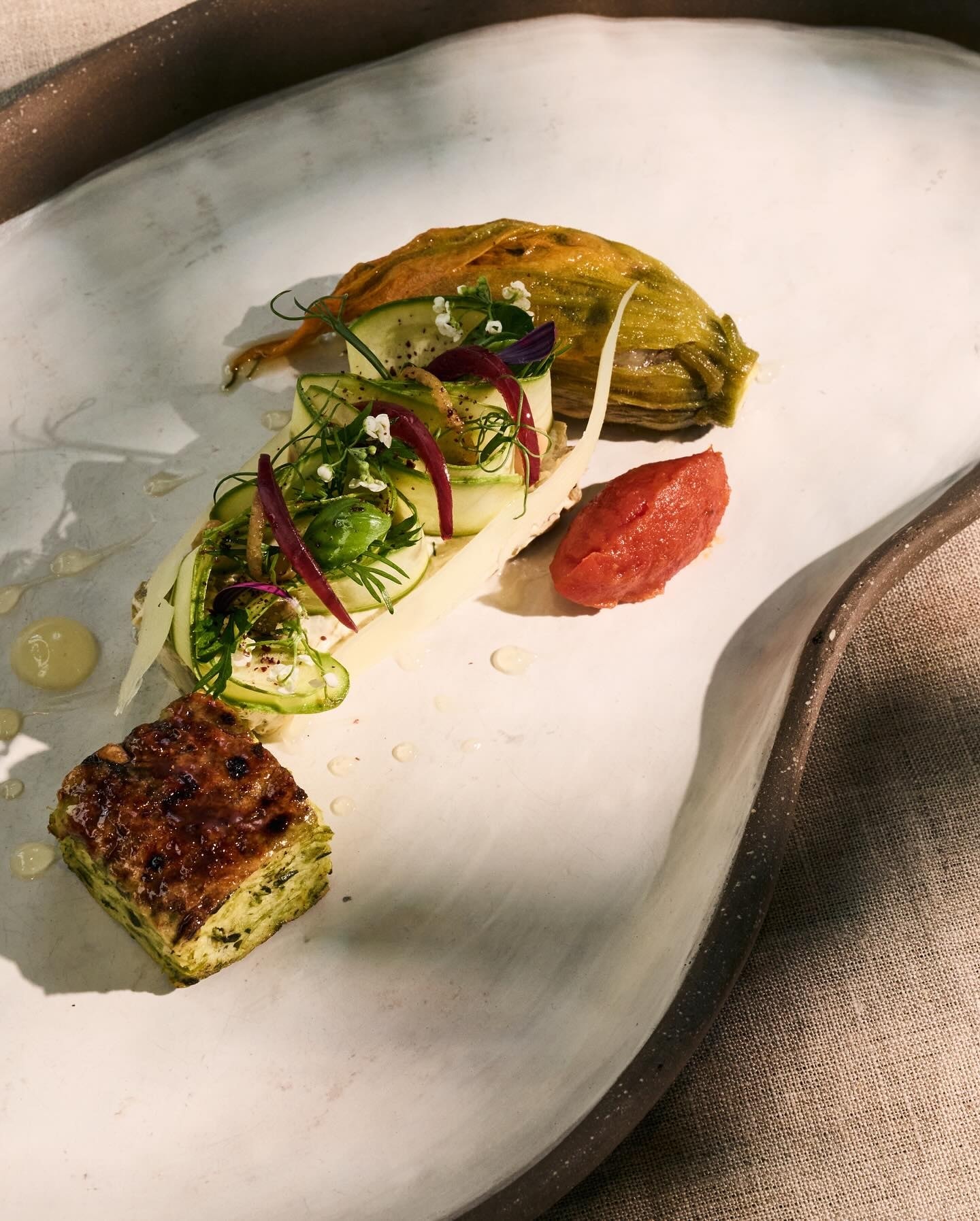 A carefully presented dish from AVLU Restaurant