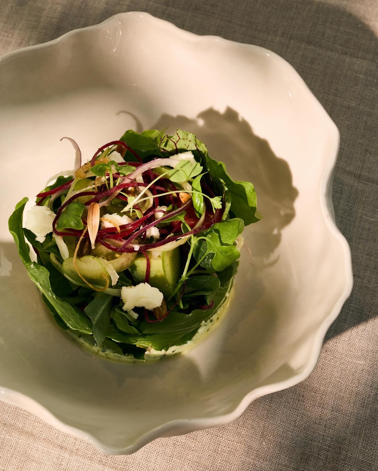 A carefully presented dish from AVLU Restaurant