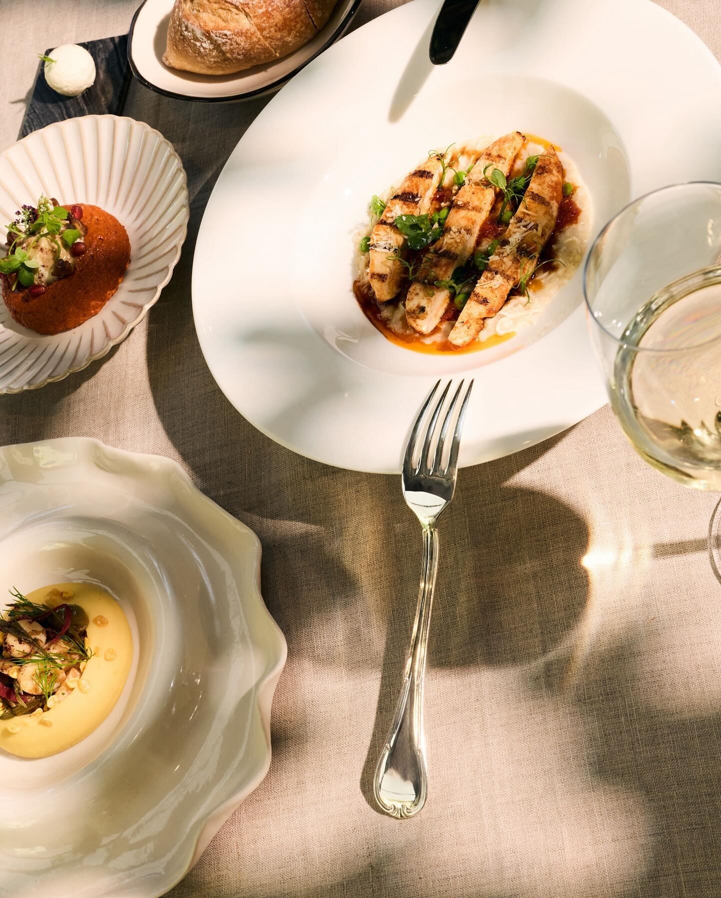 A carefully presented dish from AVLU Restaurant