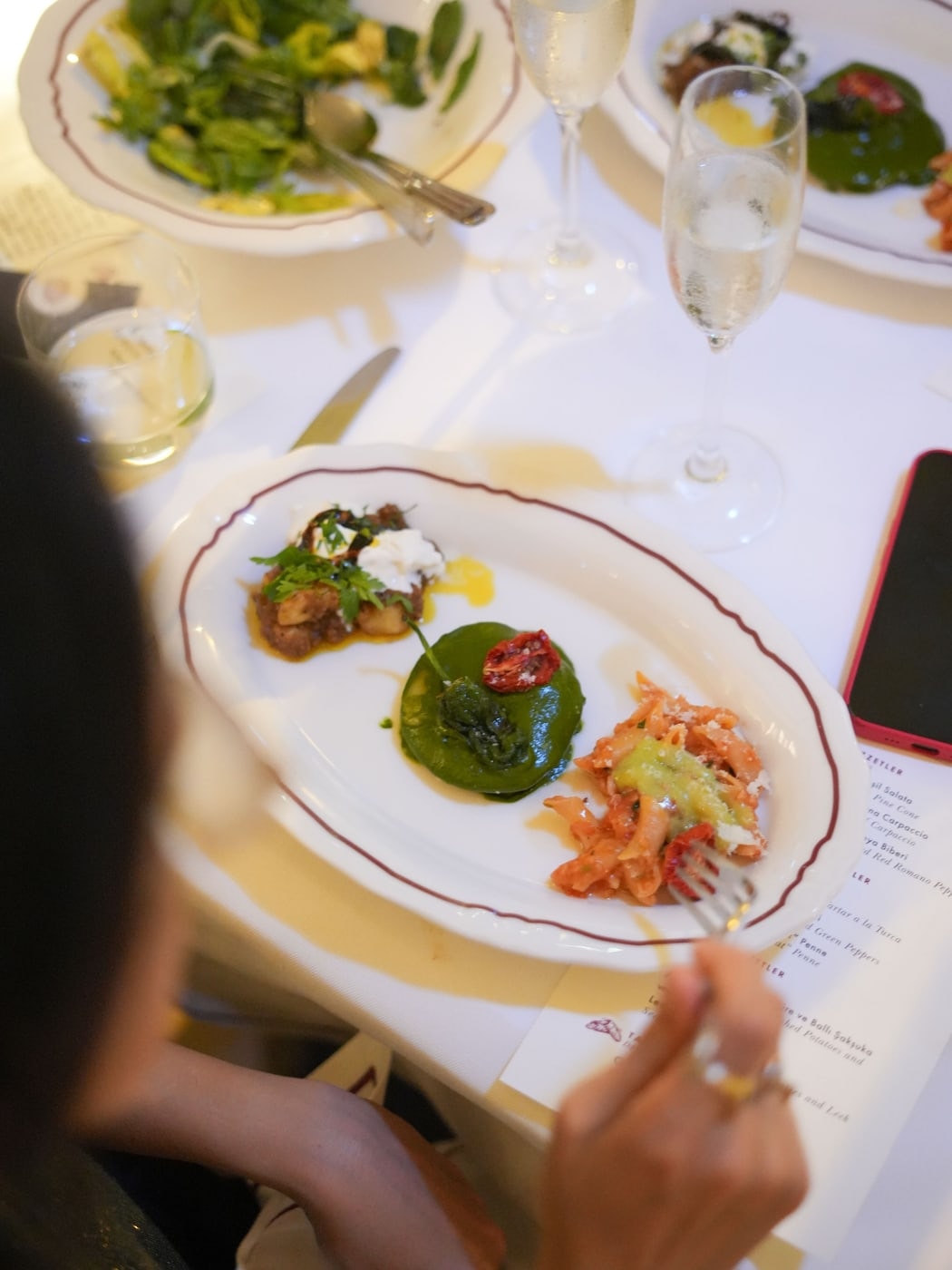 A carefully prepared dish from Banca Unione