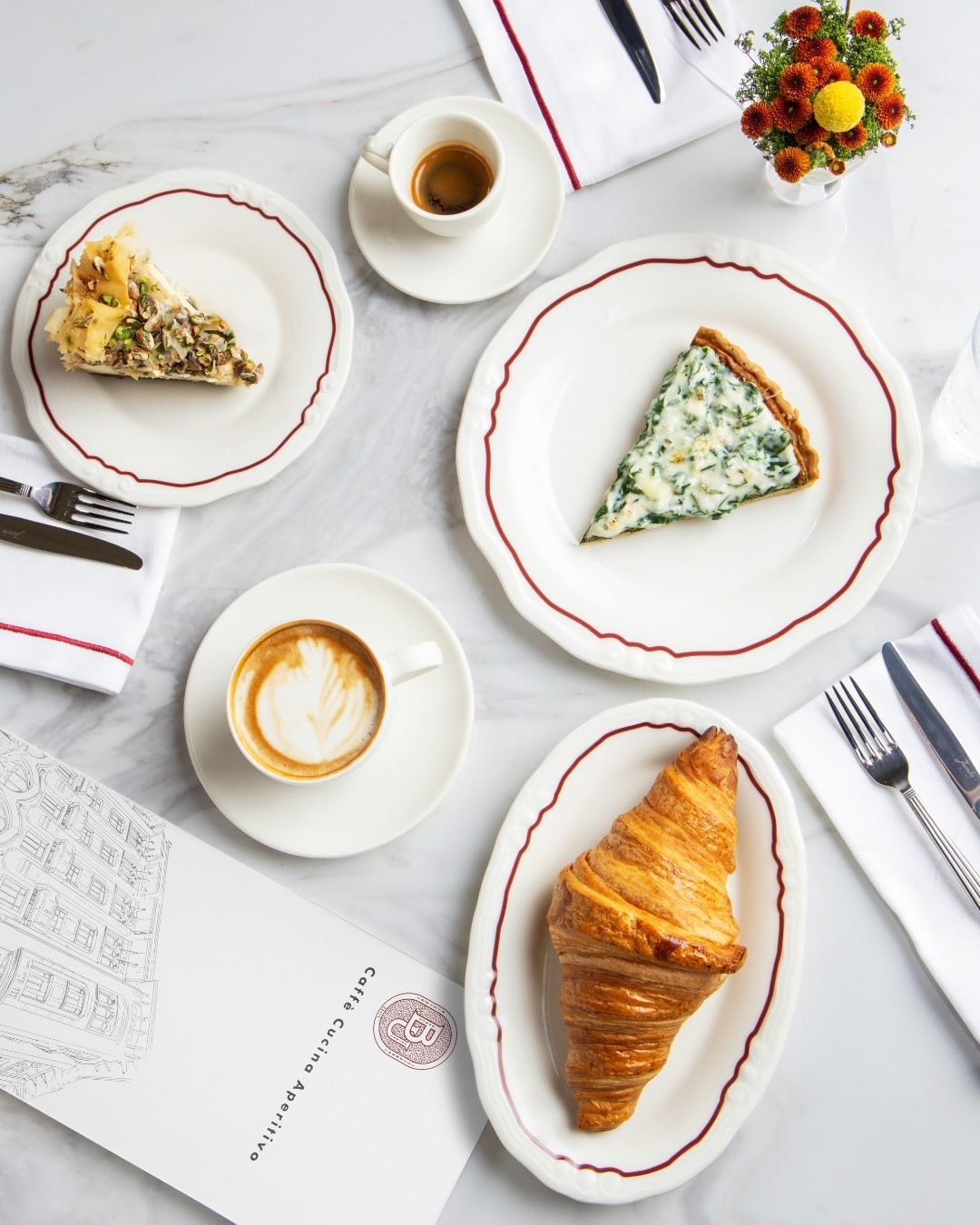 A carefully prepared dish from Banca Unione