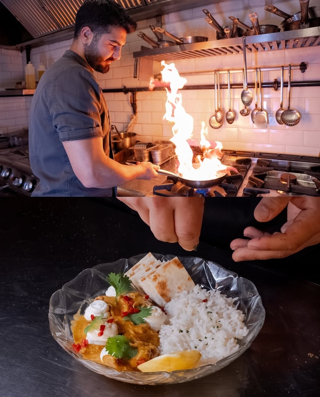 Food and atmosphere at Blok Mekân Bomonti