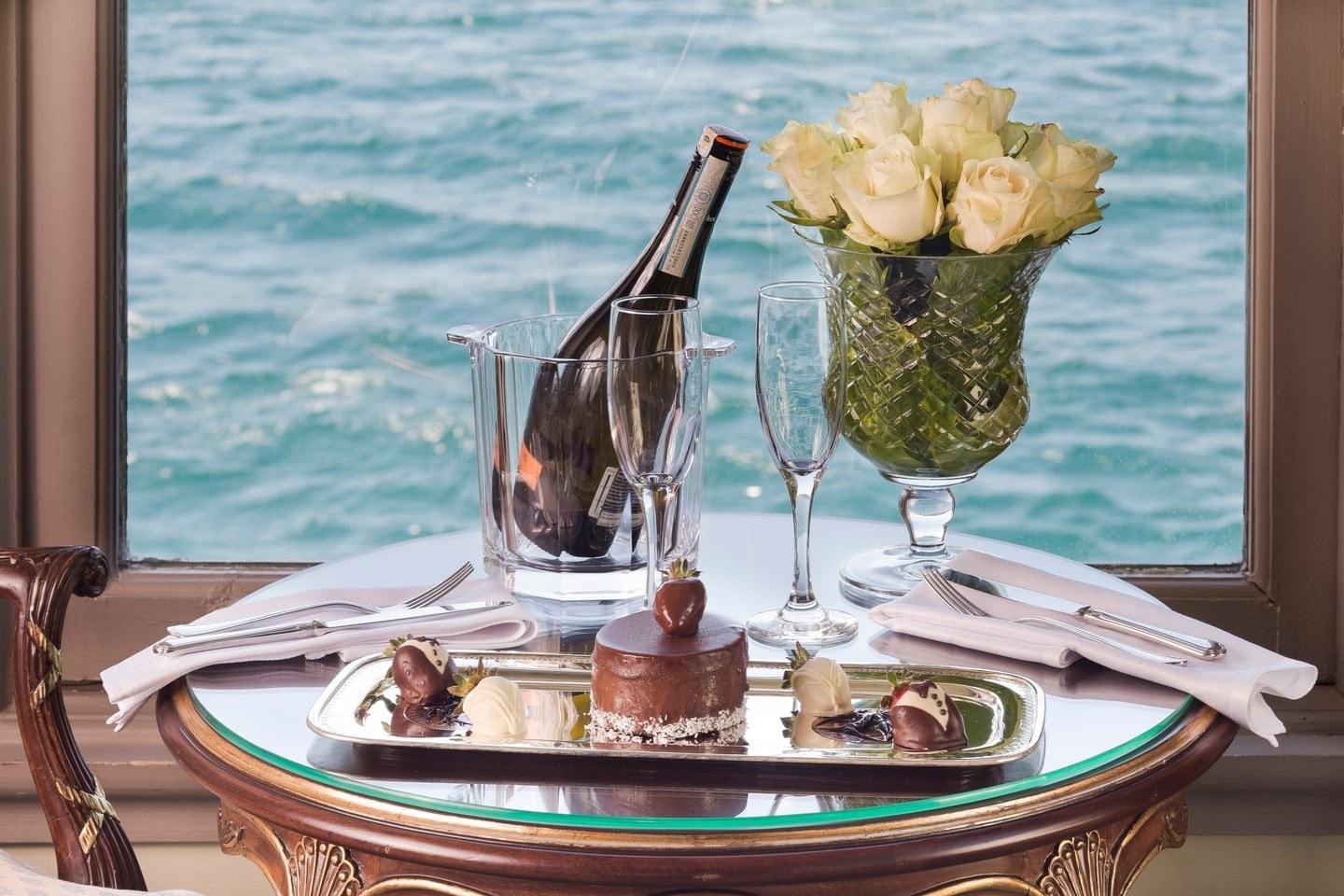 A carefully presented dish from Boathouse Restaurant, Bosphorus Palace