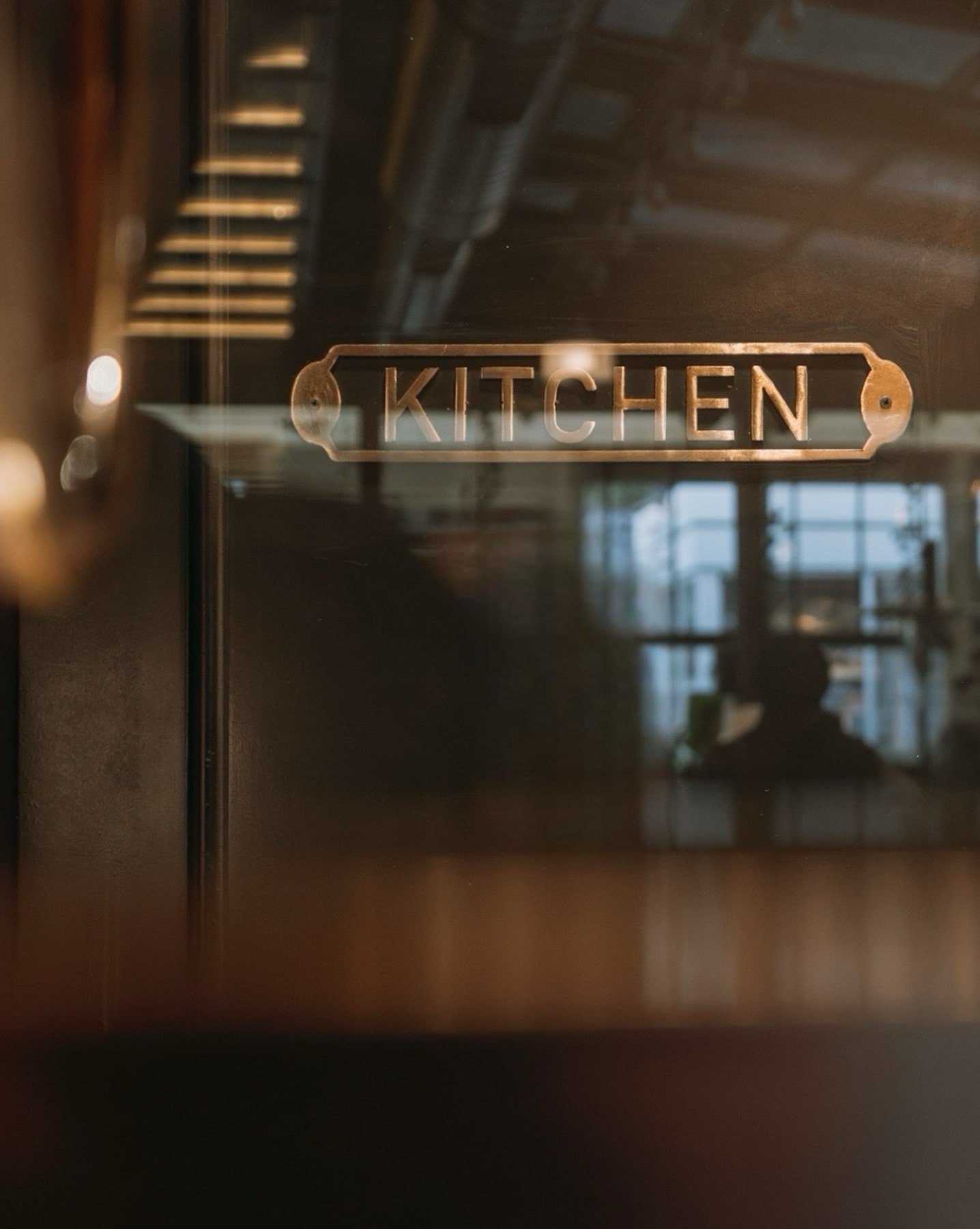 Brasserie Noir: the dining room and table setting