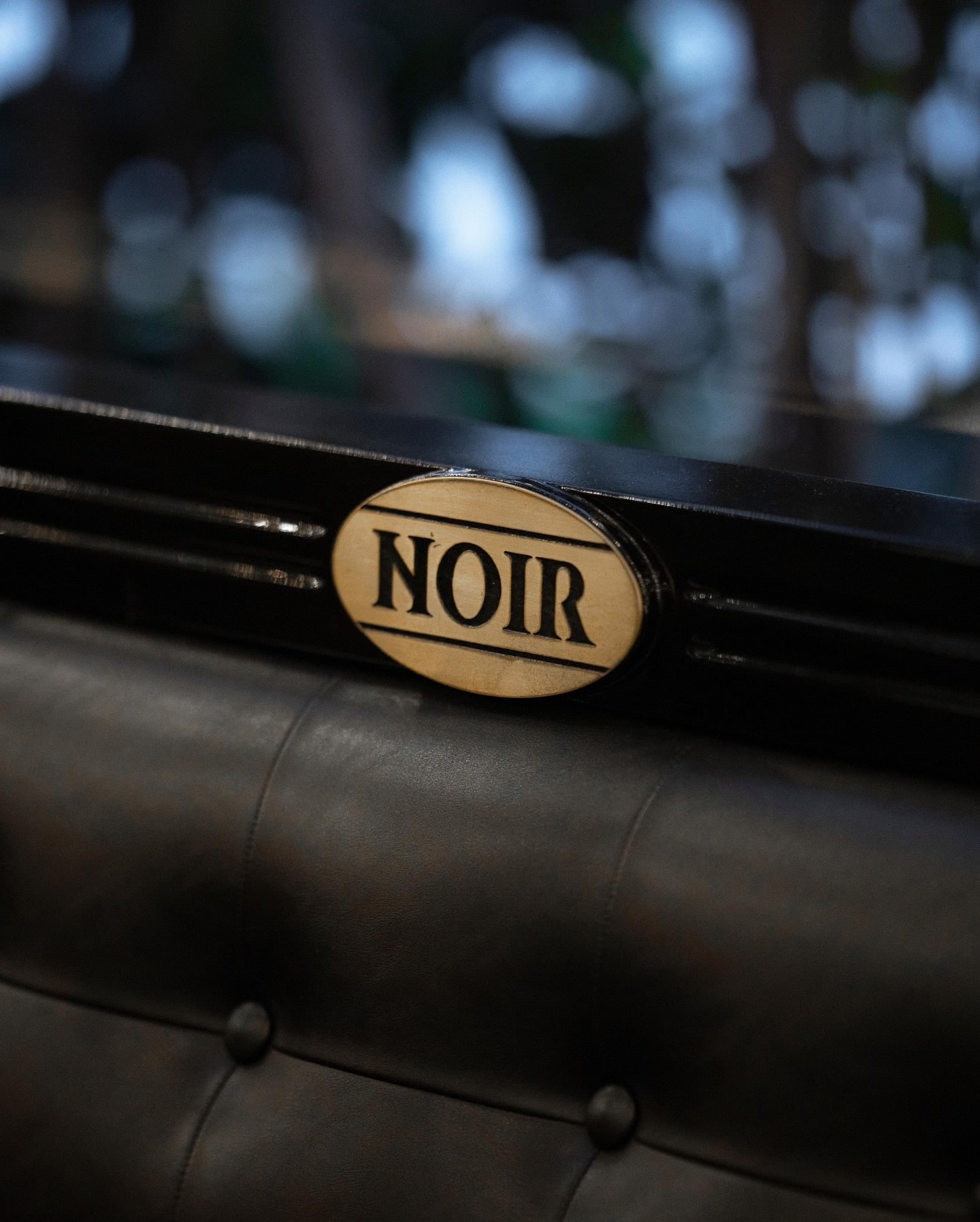 Brasserie Noir: the dining room and table setting