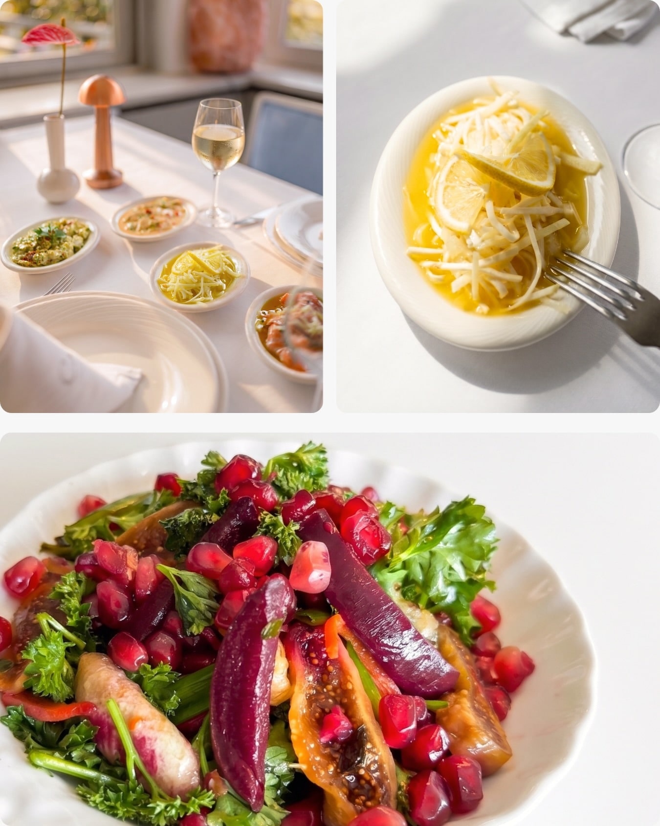 Calipso Fish'te servis edilen meze tabağı