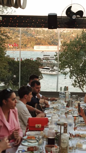 A daylight table with Bosphorus views at Civarda