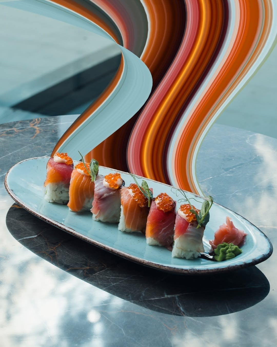 Food and atmosphere at Cloud 34