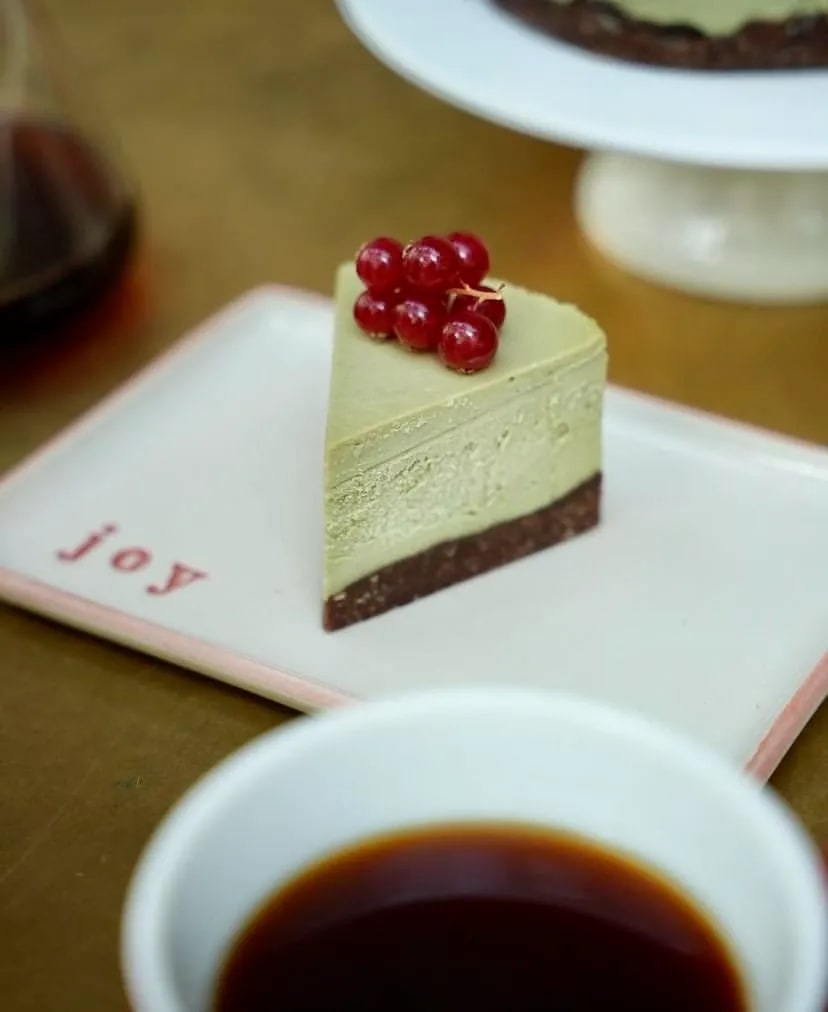 Green tea cheesecake at Cup of Joy Nişantaşı