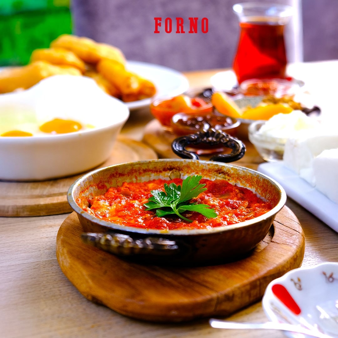 Crisp lahmacun from the Forno kitchen