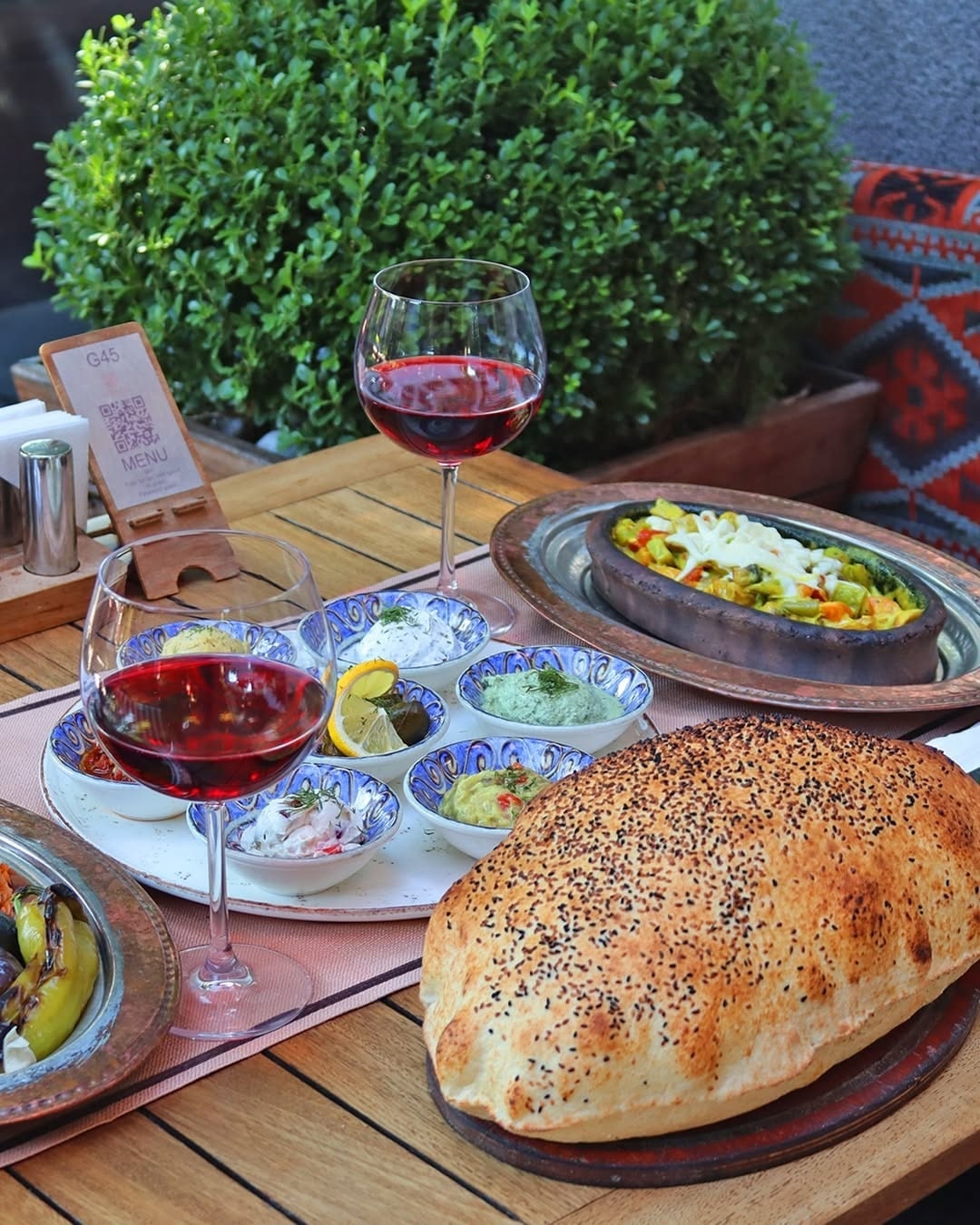 Food and atmosphere at Garden 1897 Restaurant