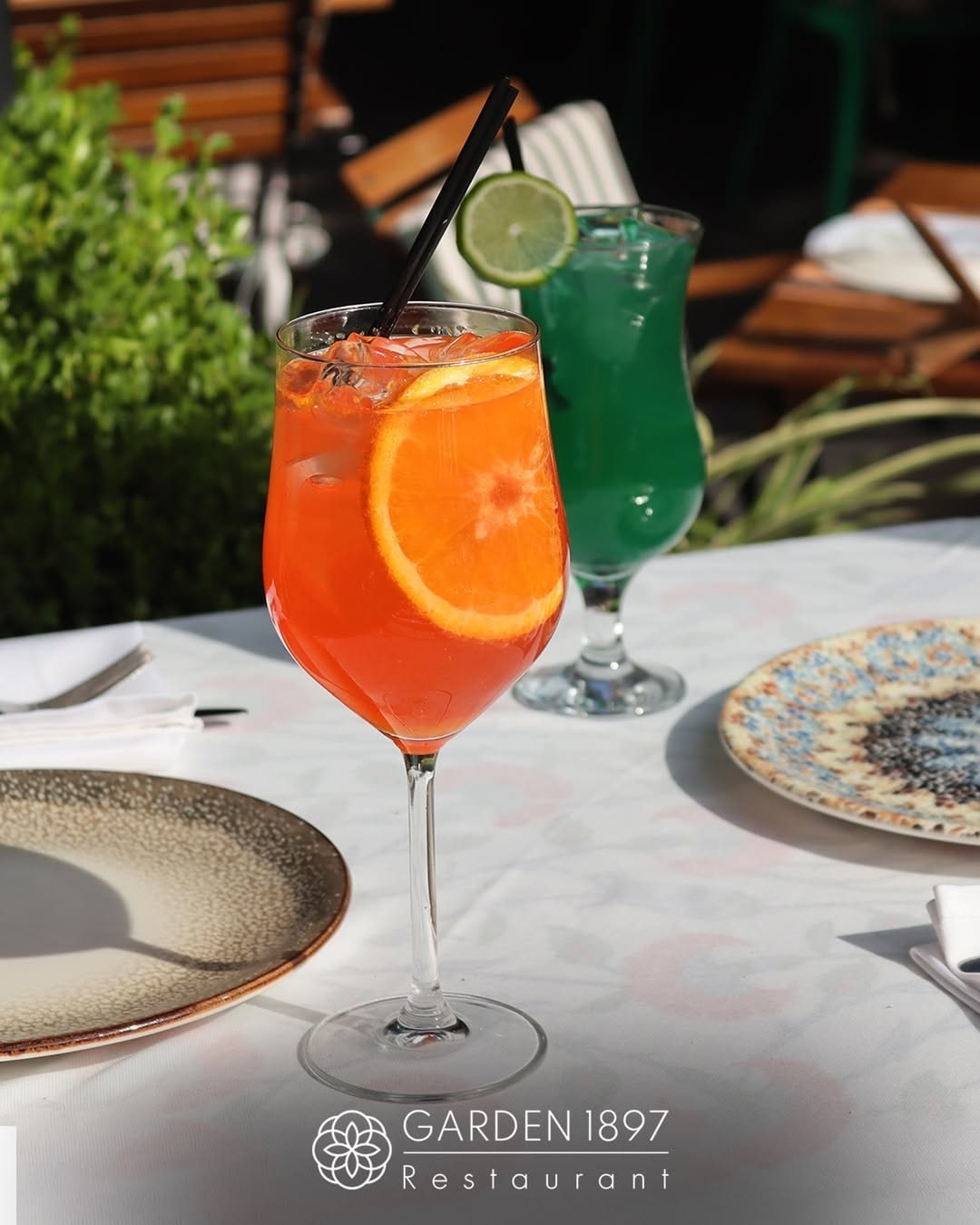 Food and atmosphere at Garden 1897 Restaurant