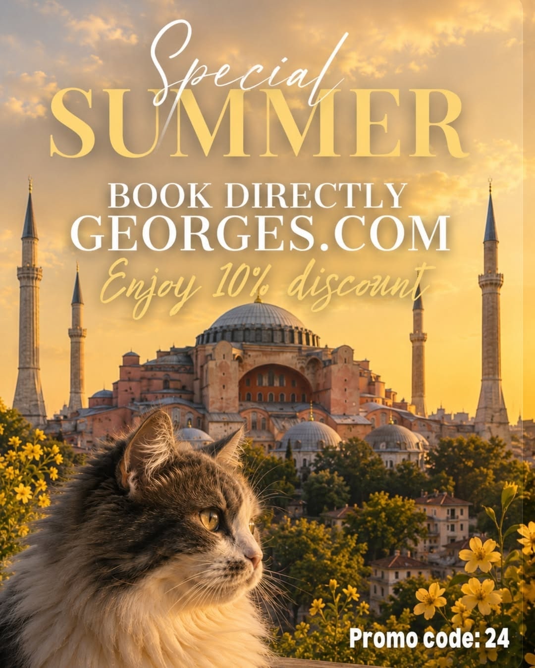 Georges Hotel Galata restoranında yemek ve atmosfer
