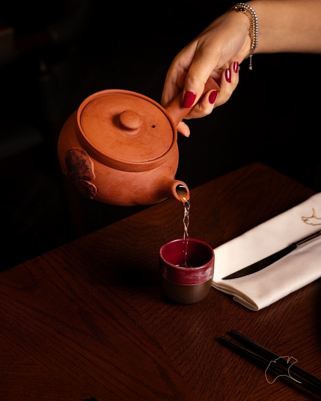 Asian dishes and drinks at Ginkgo Asian Dining