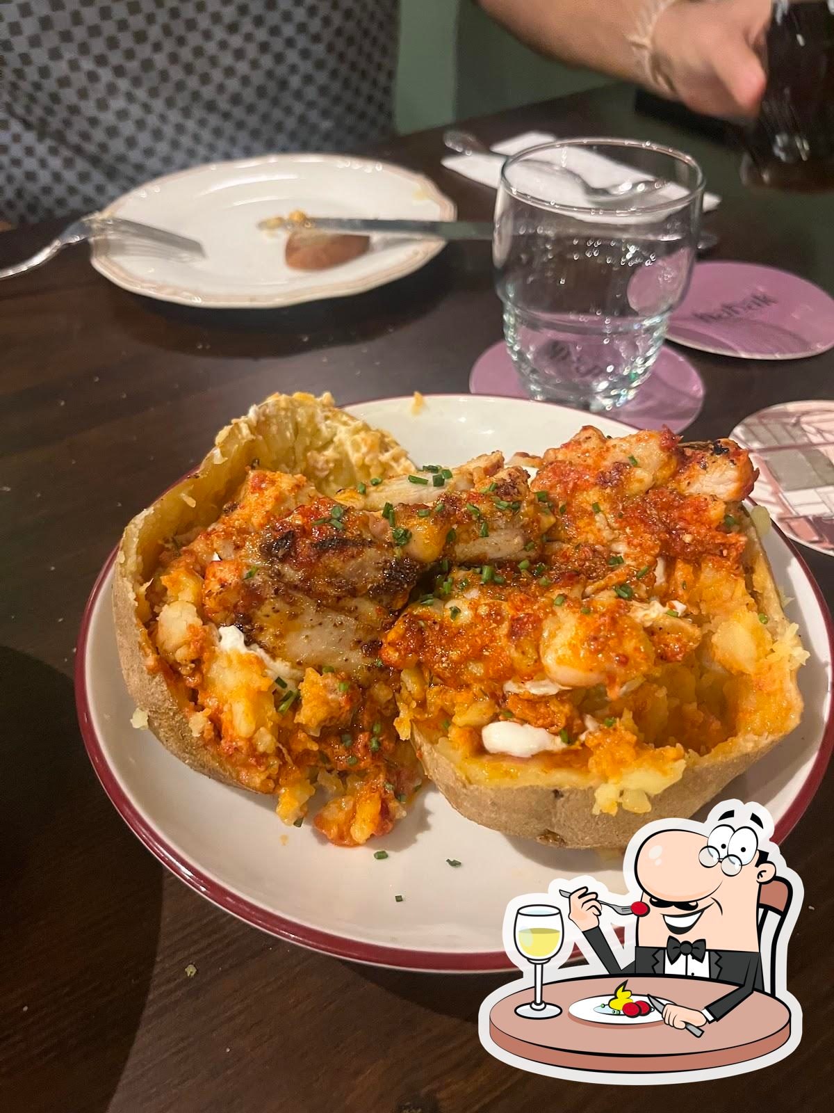 A baked potato dish at Habak Potato Co.
