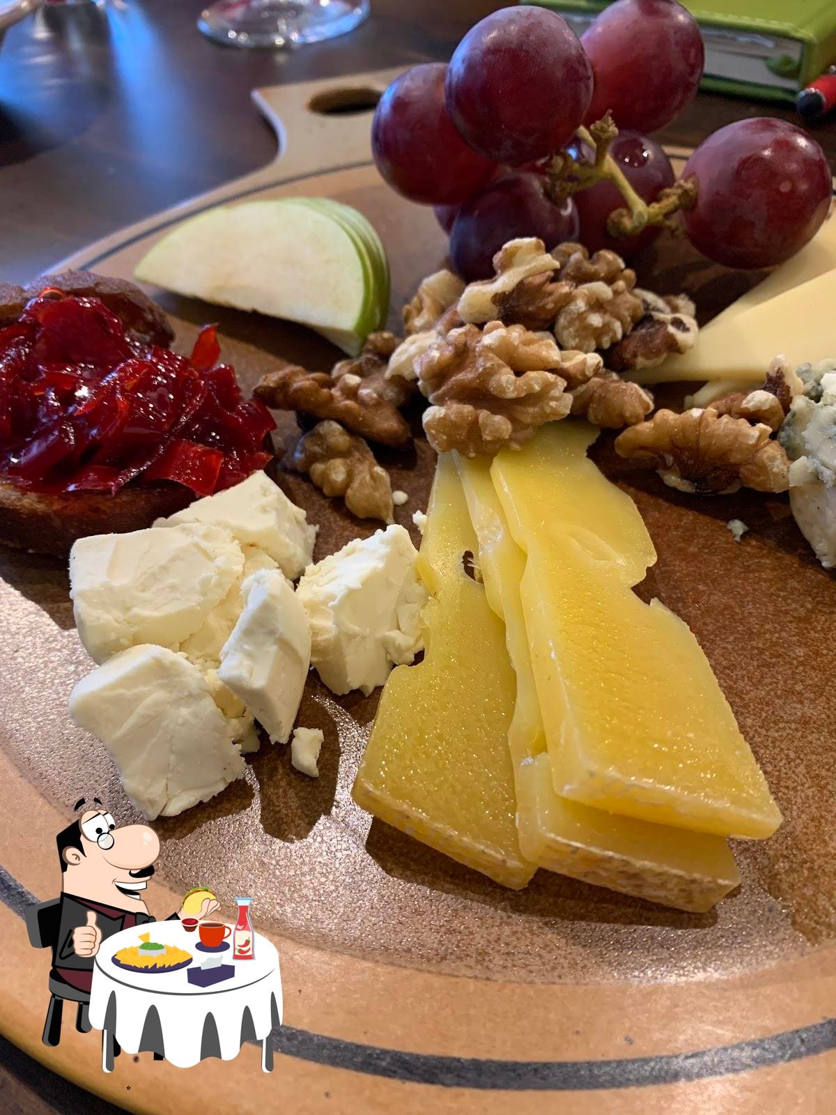 A cheese and walnut plate at Habak Potato Co.