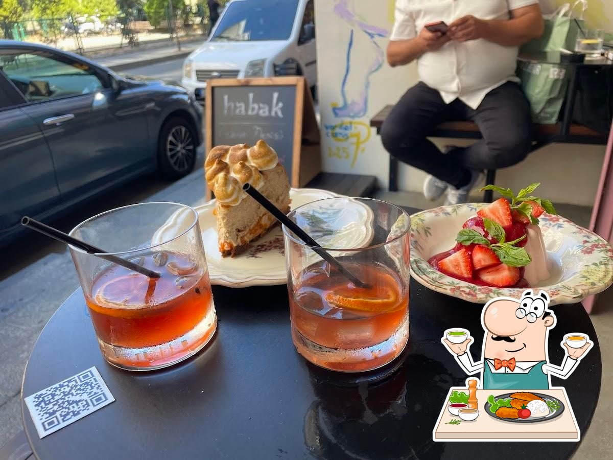 Drinks served outside Habak Potato Co.