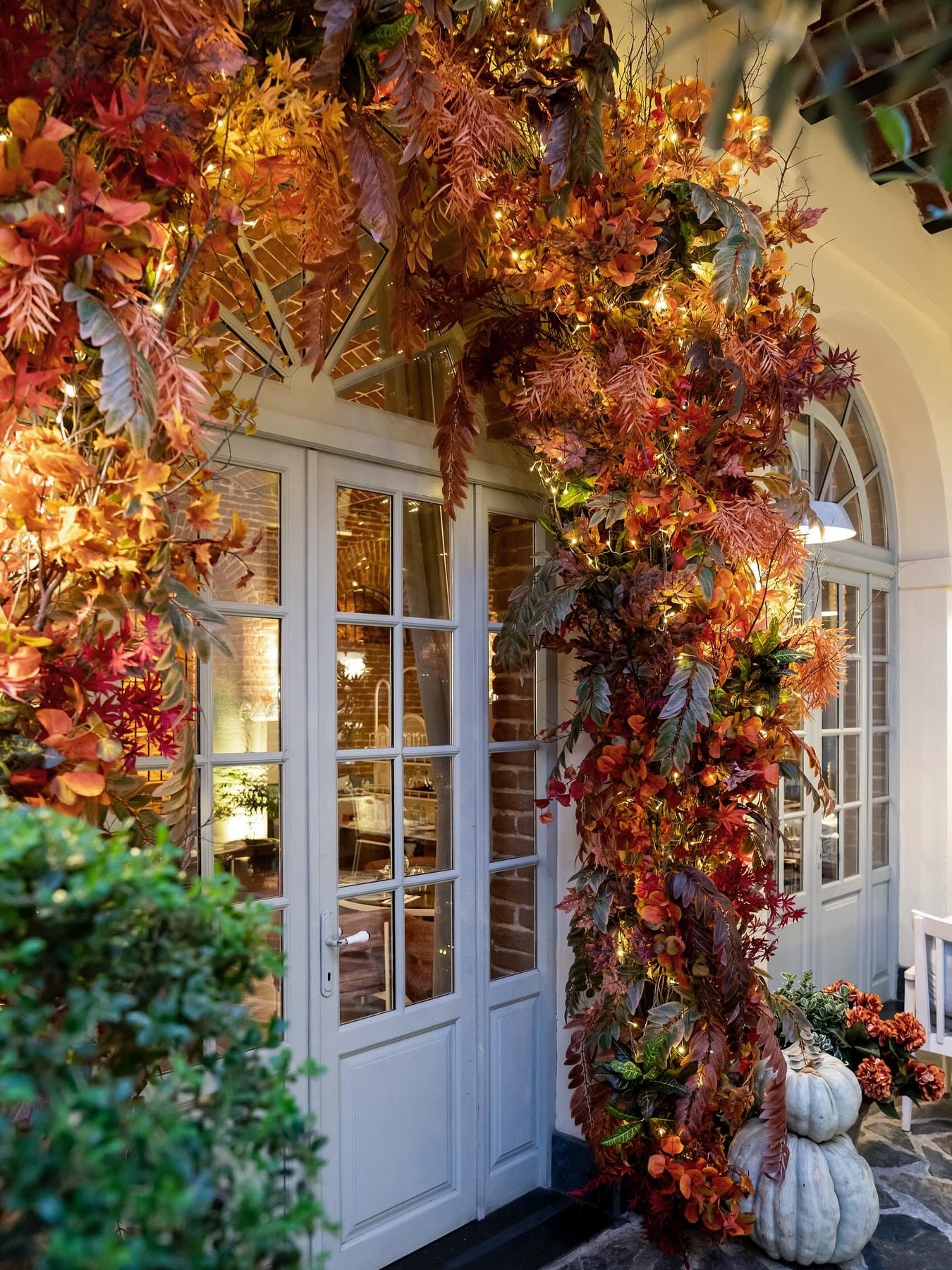 Il Cortile Galata: the dining room and table setting
