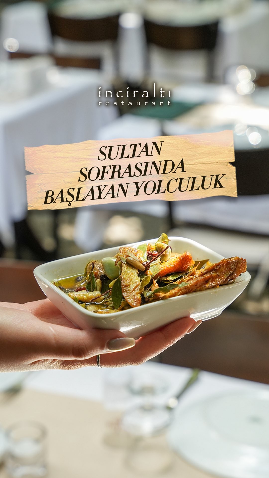 A carefully presented dish from İnciraltı Meyhanesi