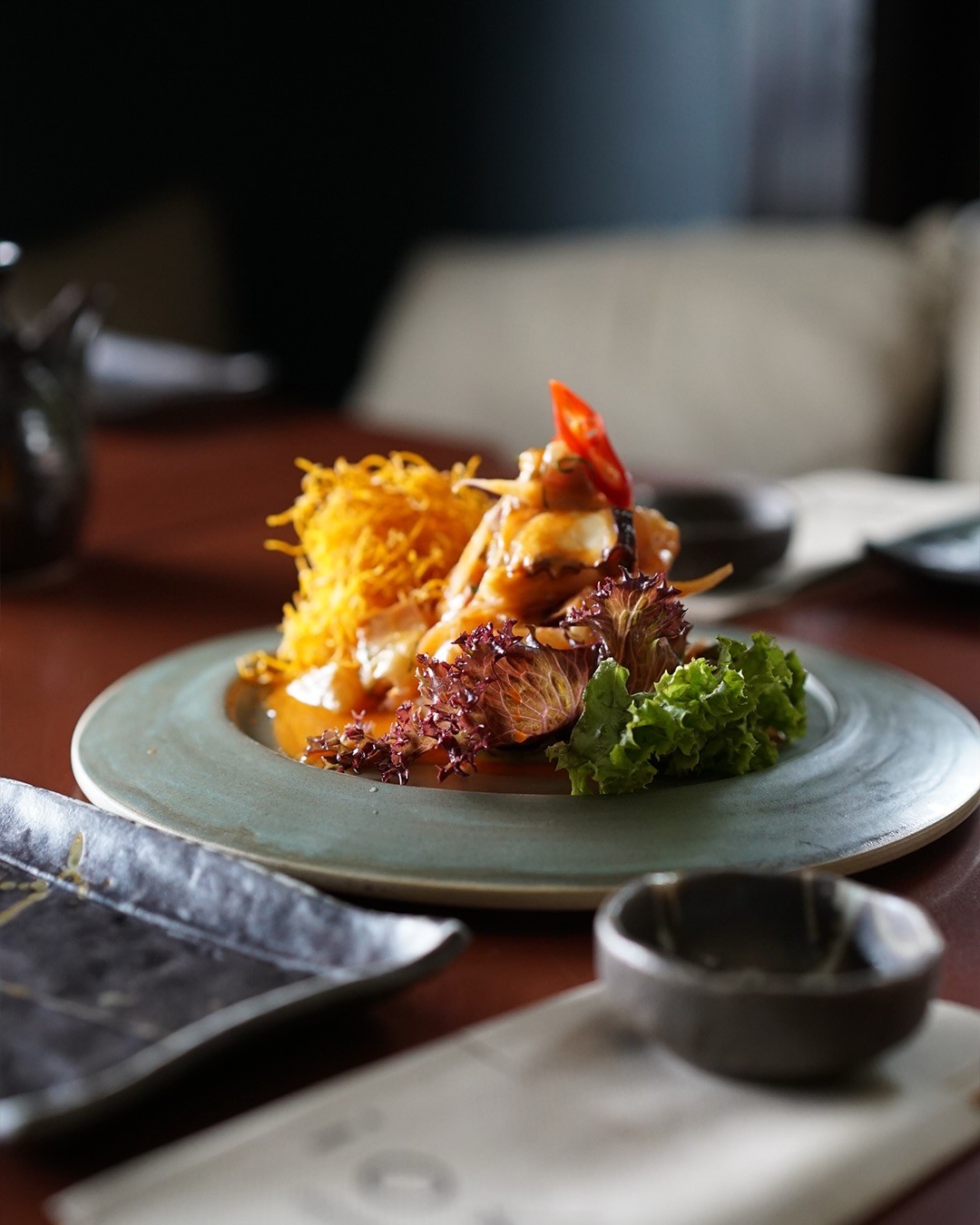 The dining atmosphere at Ioki Kandilli