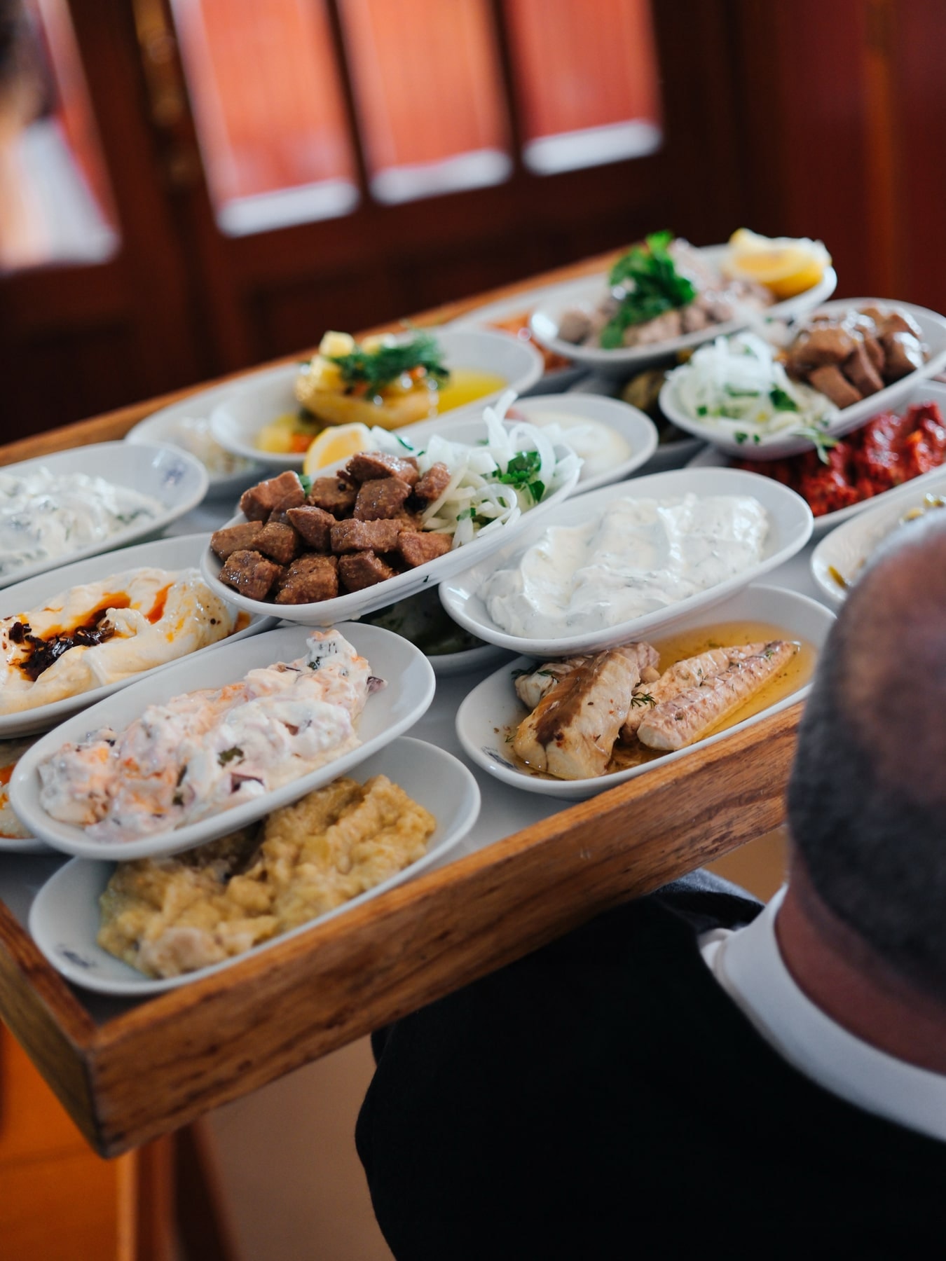 A fish plate served at Ismet Baba
