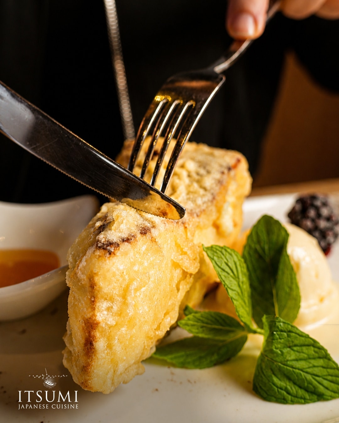 A carefully presented dish from Itsumi