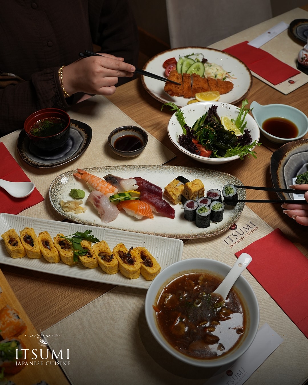 A carefully presented dish from Itsumi