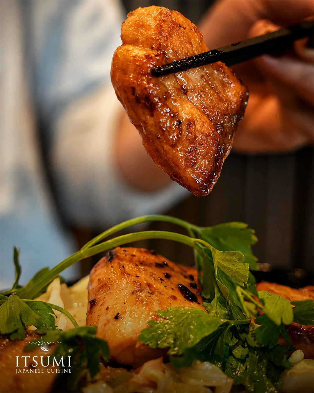 A carefully presented dish from Itsumi