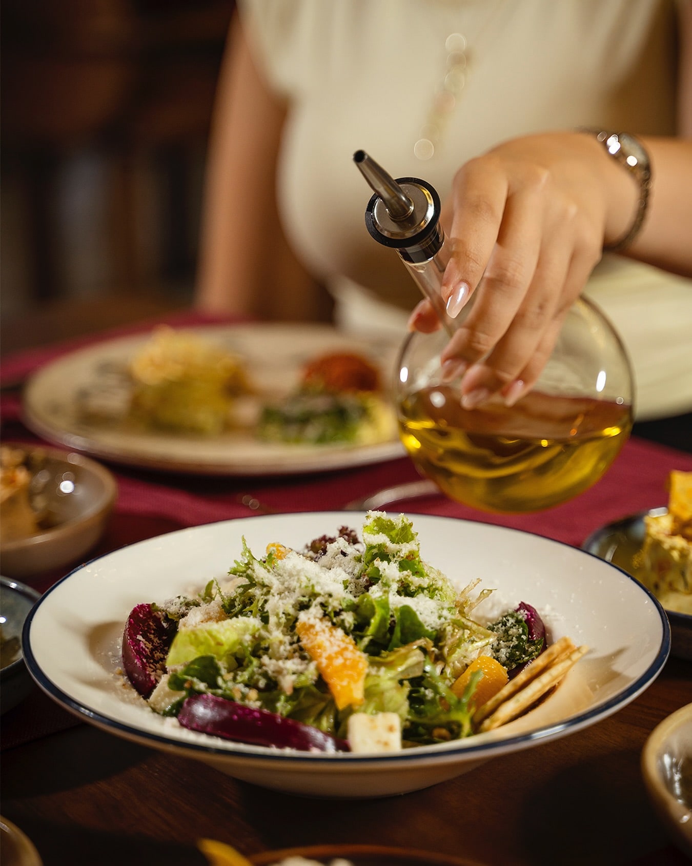 A seasonal salad from the Kabine Istanbul kitchen