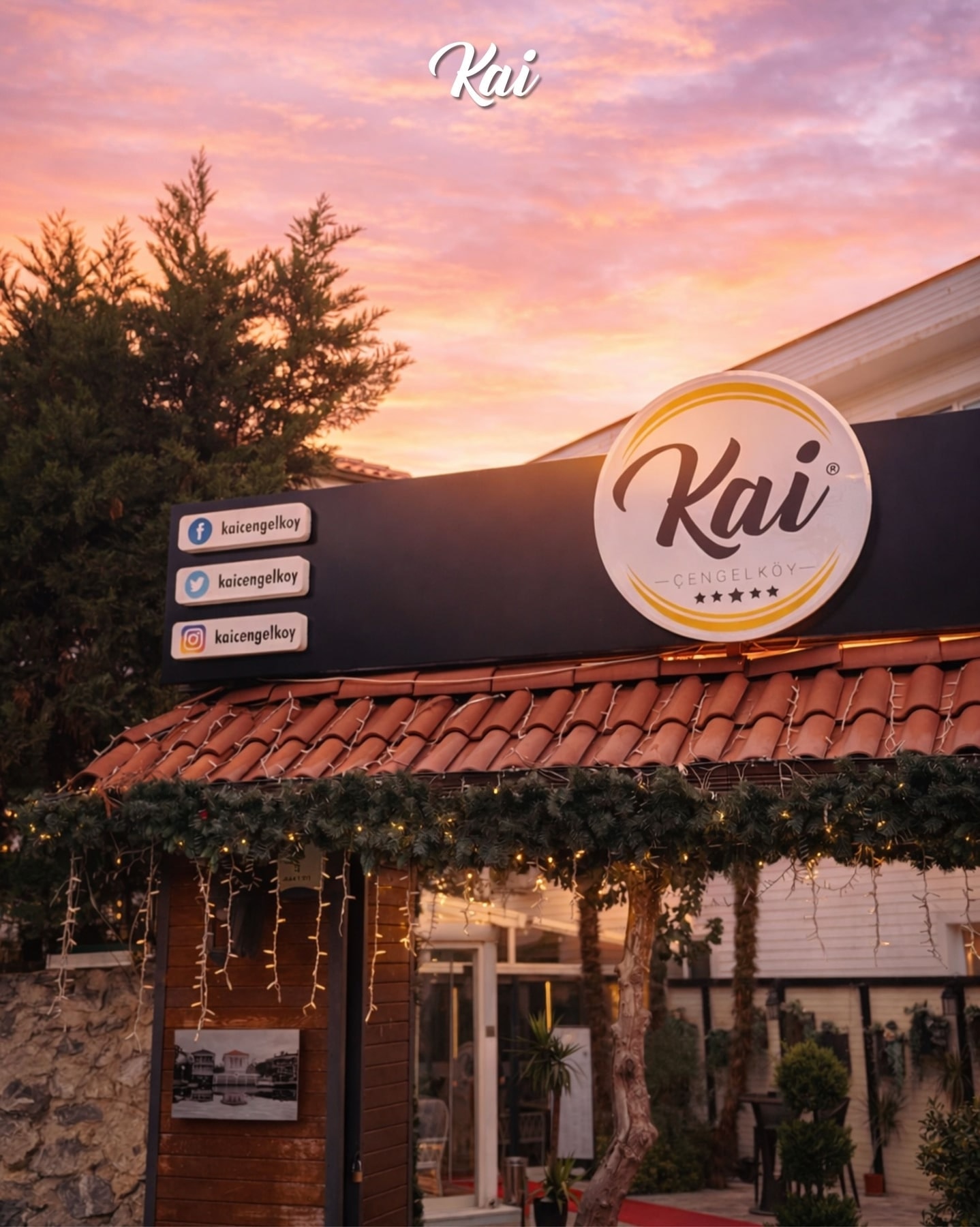 Kai Çengelköy: restoranın iç mekânı