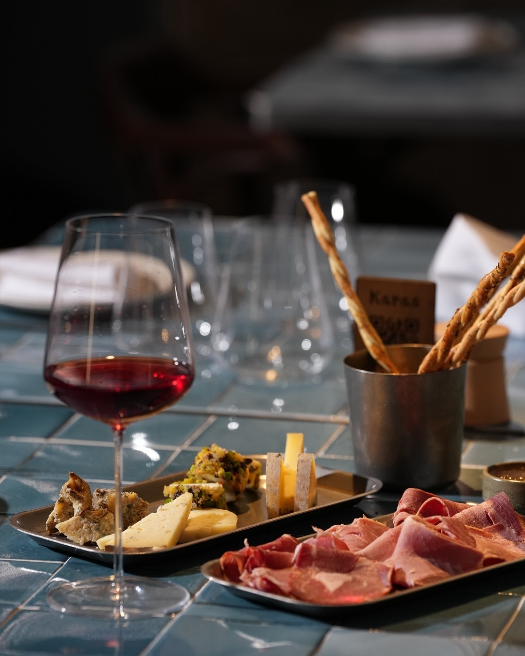 Signature presentation from Karas Wine Bar & Bites