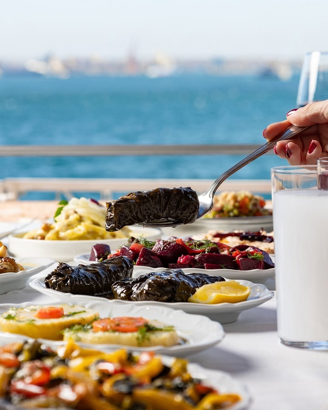 Food and atmosphere at Kiva Bomonti