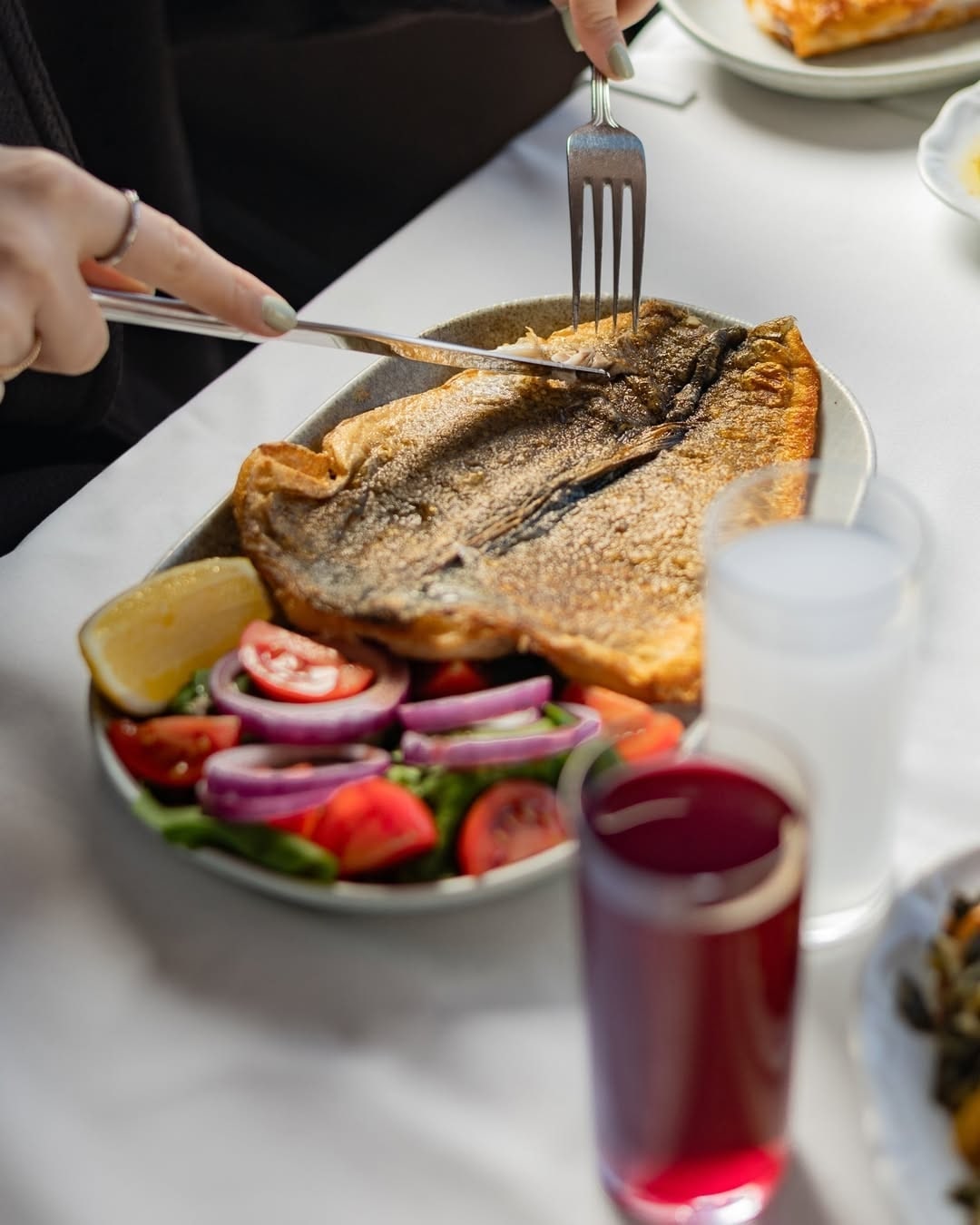 Food and atmosphere at Kiva Bomonti