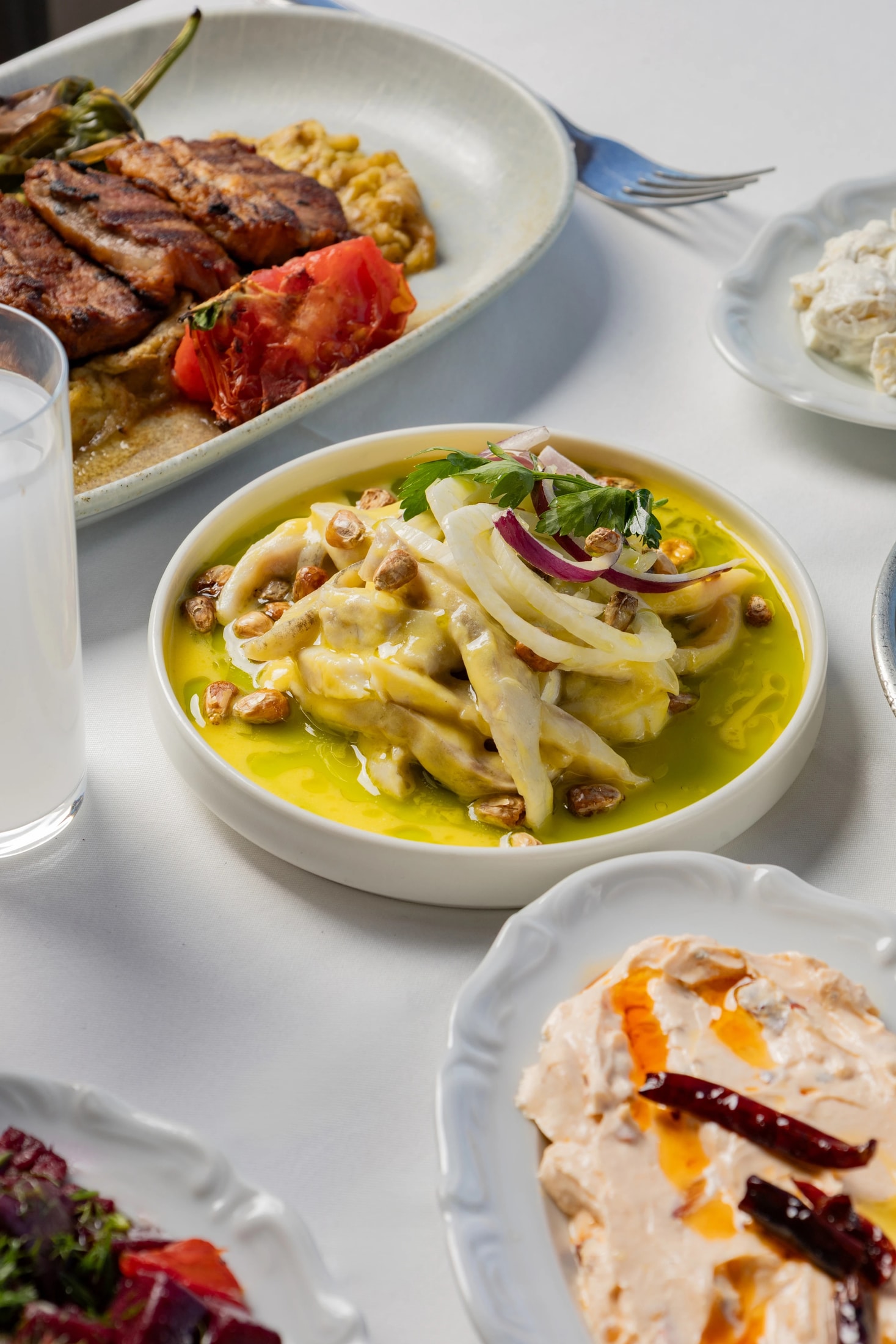 A carefully presented dish from Kiva Galataport