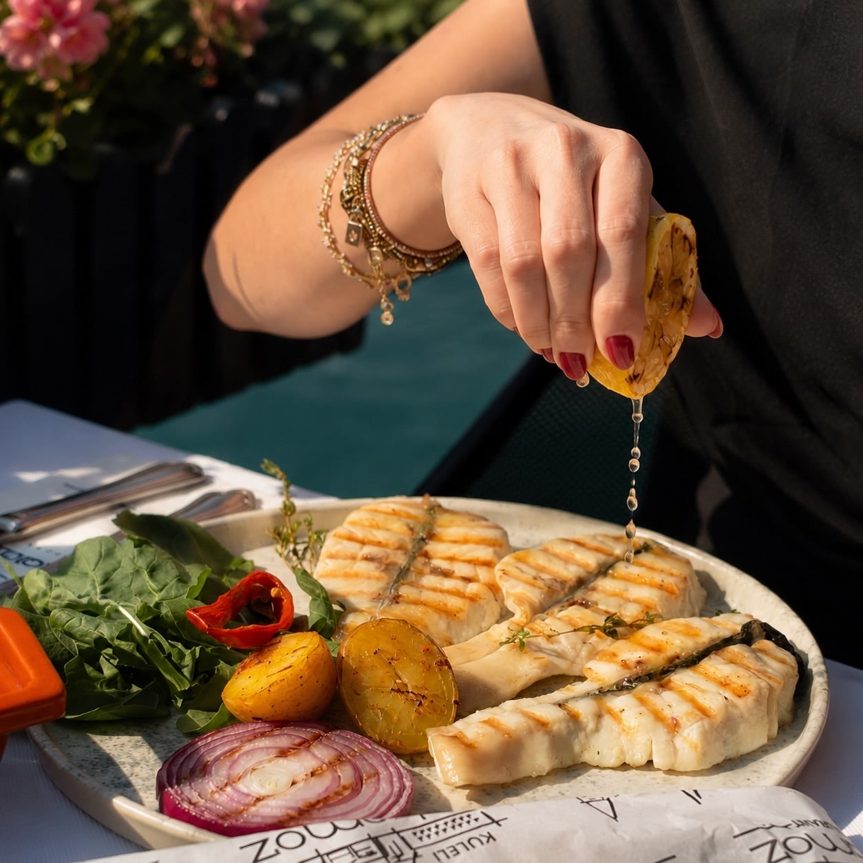 A carefully presented dish from Kuleli Yakamoz