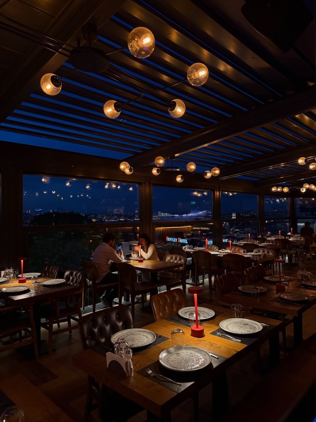 Food and atmosphere at Loti Roof Lounge & Bistro