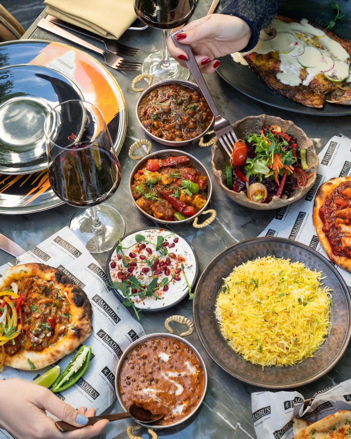 Madhu's Istanbul: a carefully plated dish