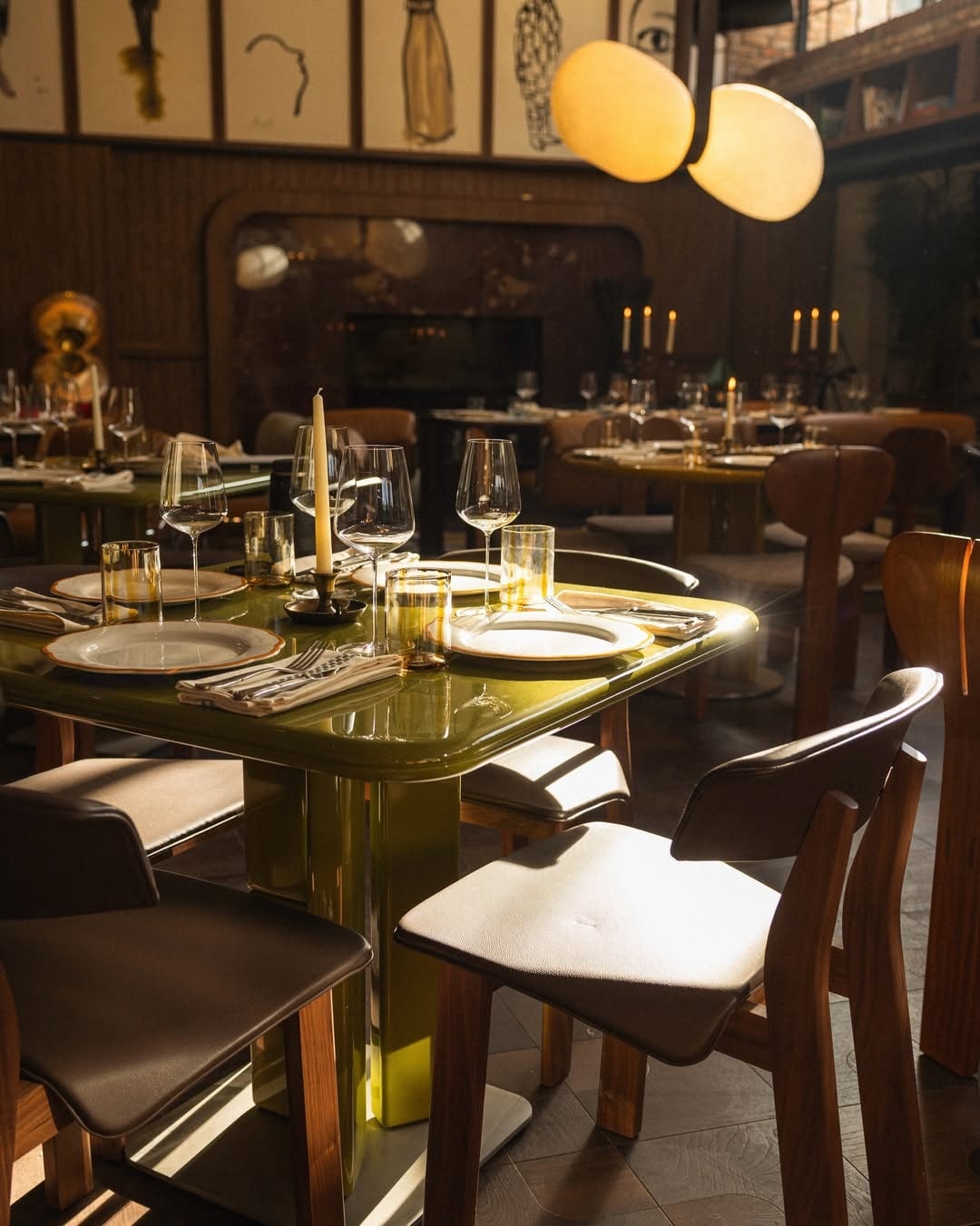 The considered interior and atmosphere at Maison Mariel