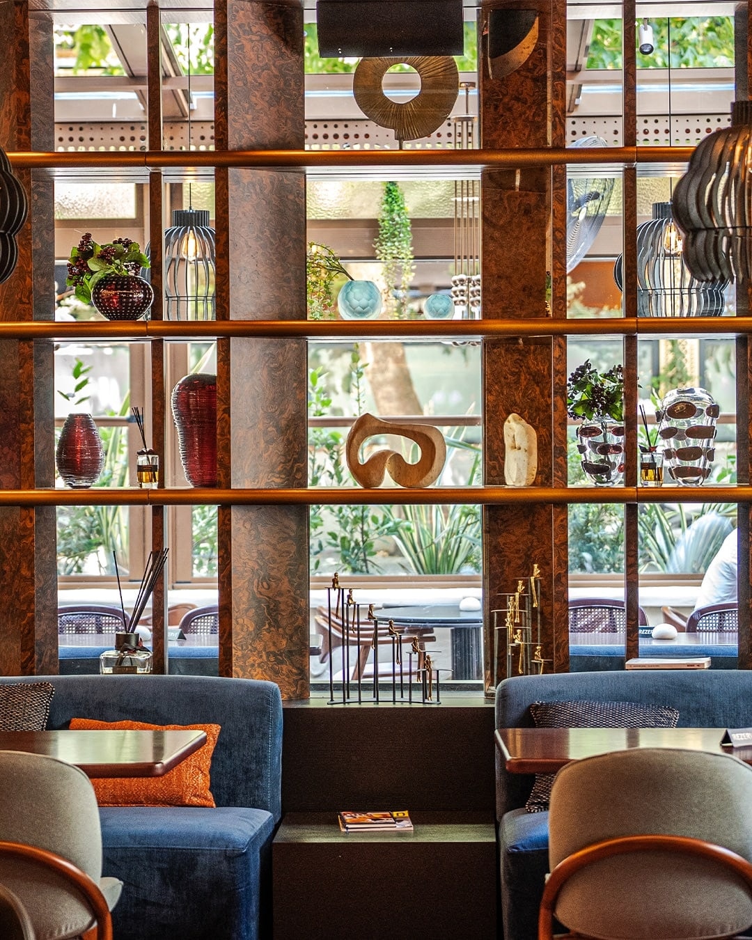 The considered interior and atmosphere at Manzé