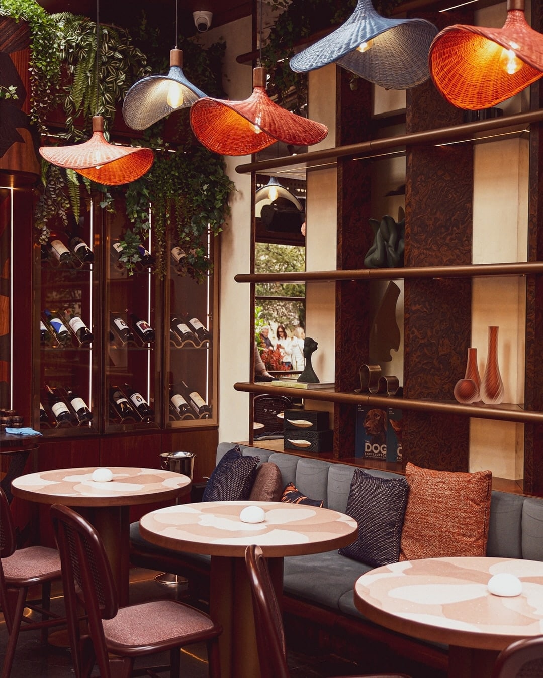 The considered interior and atmosphere at Manzé