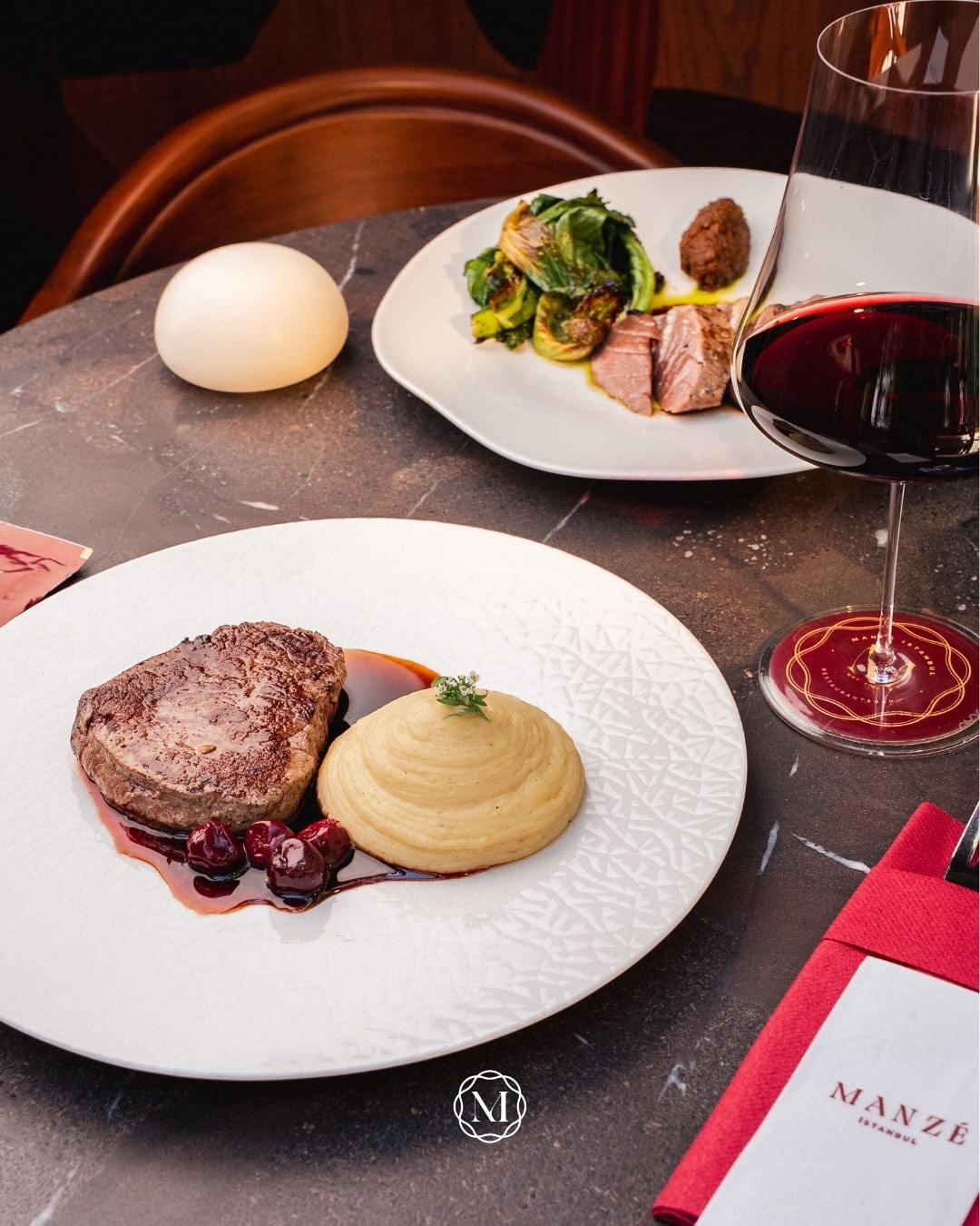 A carefully prepared dish from Manzé