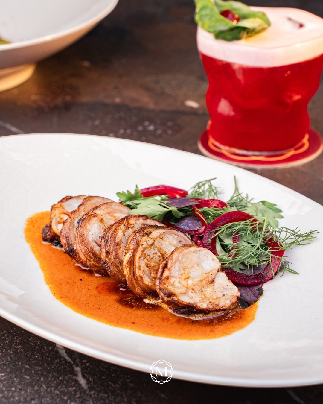 A carefully prepared dish from Manzé