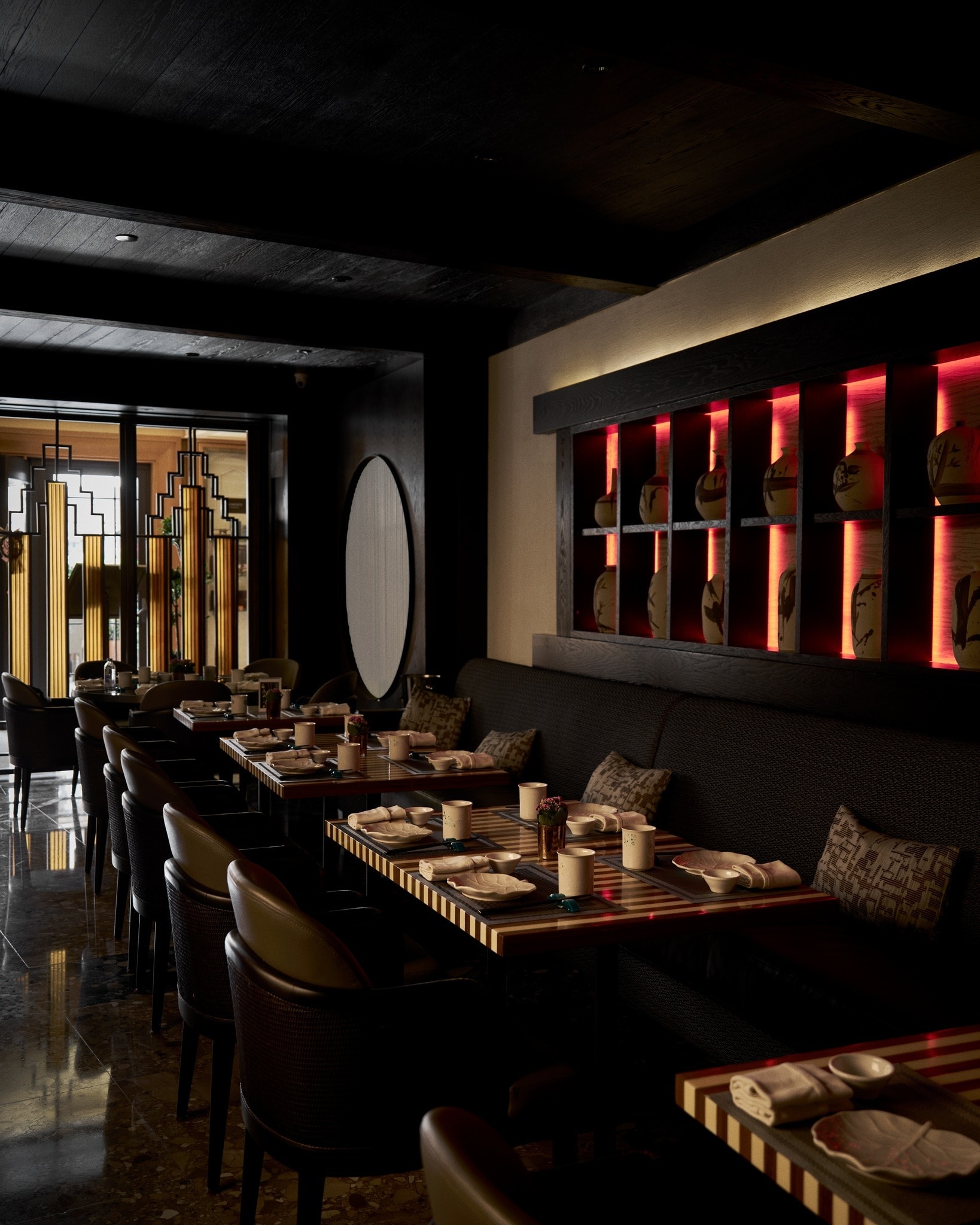 Maromi İstanbul restoranının iç mekânı ve atmosferi