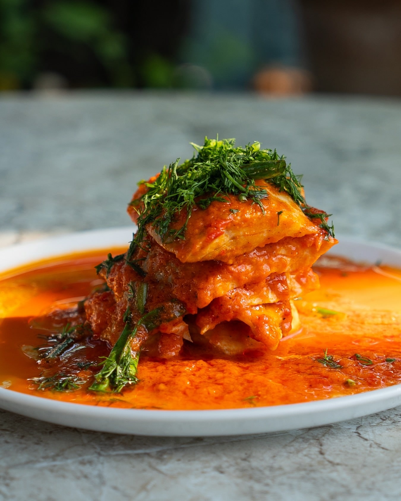 A carefully presented dish from Mavi Sandal Balıkçısı