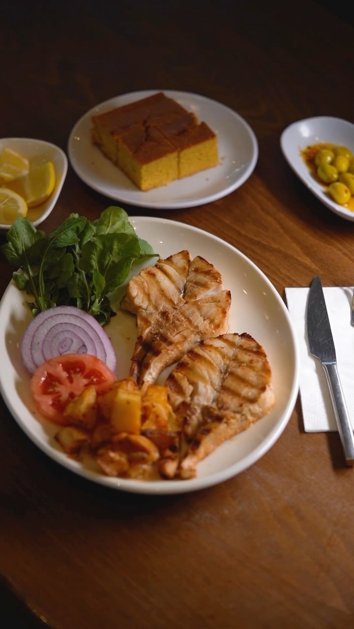 A carefully presented dish from Mavi Sandal Balıkçısı