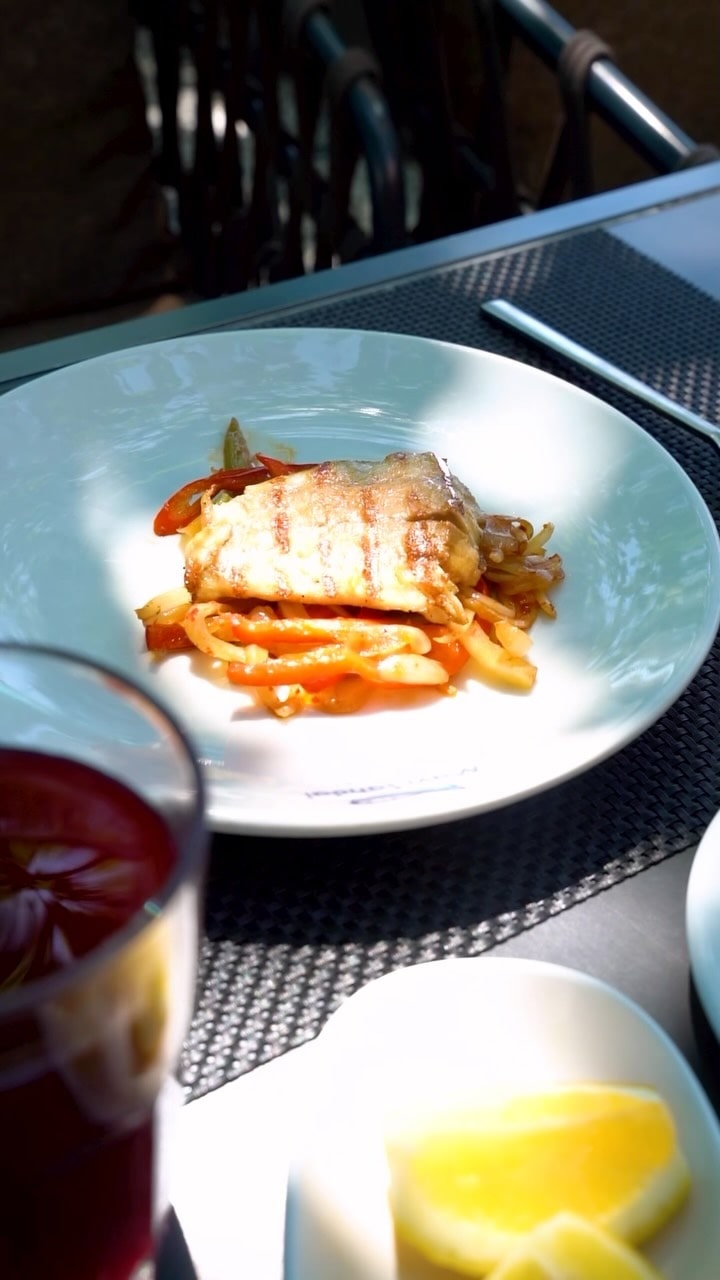 A carefully presented dish from Mavi Sandal Balıkçısı